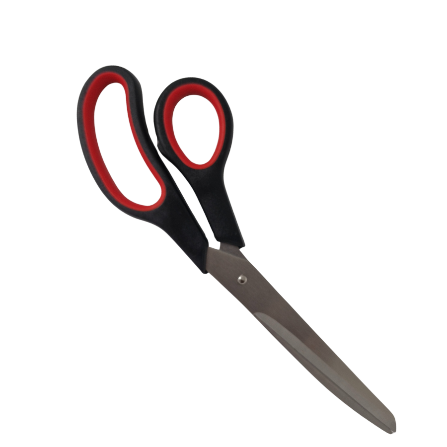 Scissors - Stainless Steel Red & Black - 250mm