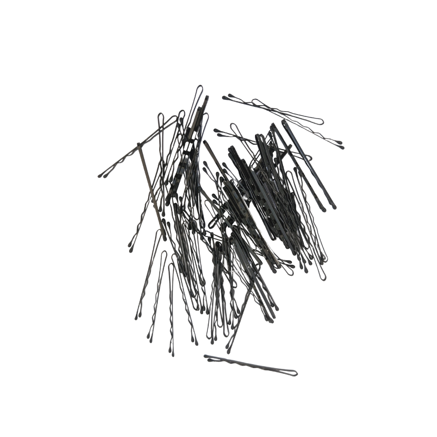 Forsta Bob Pins - Black Crimped - 100s