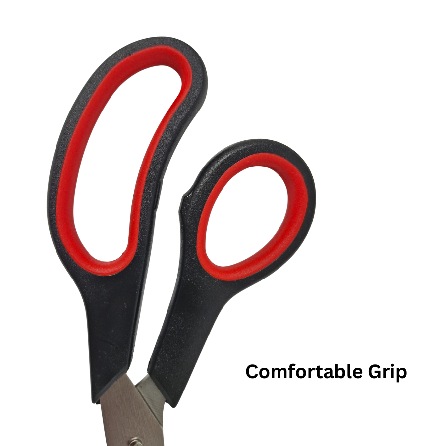 Scissors - Stainless Steel Red & Black - 250mm