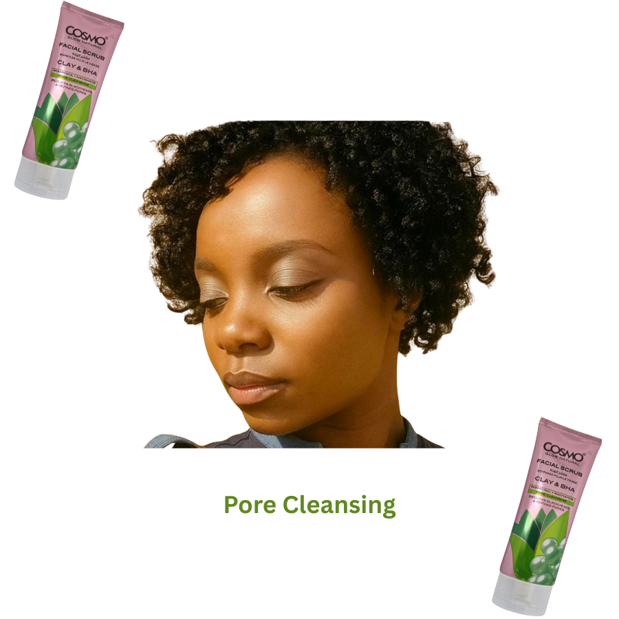 Cosmo Glow Natural Facial Scrub with Clay & BHA