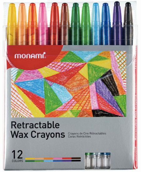 Mon-Ami 12 Retractable Crayons